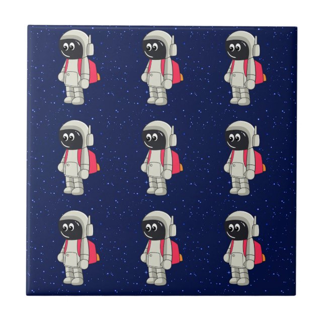 astronaut ceramic tile (Front)