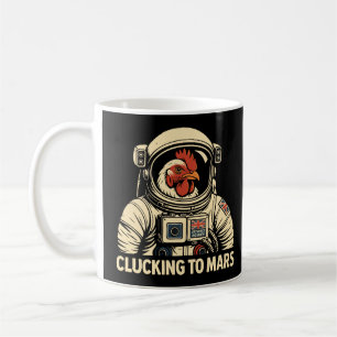 Astronaut Chicken Space Voyage Coffee Mug