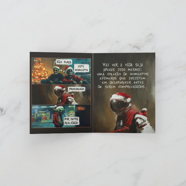 Astronaut Christmas Card (Inside)