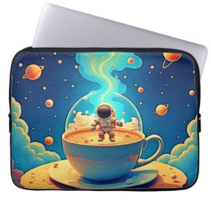 Astronaut Coffee Space Art Laptop Sleeve