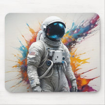 Astronaut Colour Splash Mousepad