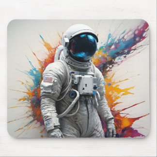 Astronaut Colour Splash Mousepad