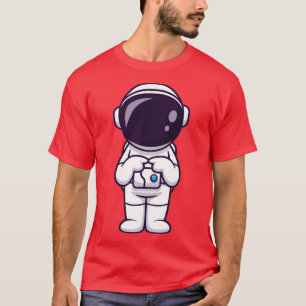 Astronaut Confused Cartoon T-Shirt
