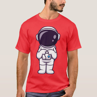 Astronaut Confused Cartoon T-Shirt