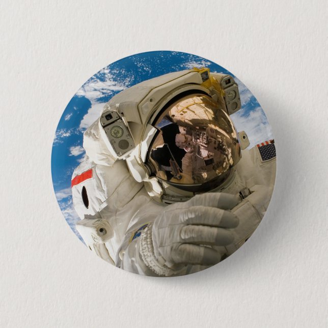 Astronaut Cool Outer Space Pictures Cool  Space 6 Cm Round Badge (Front)