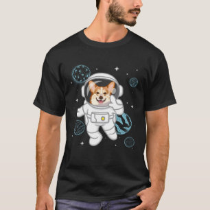 Astronaut Corgi For Men and Women Dog T-Shirt