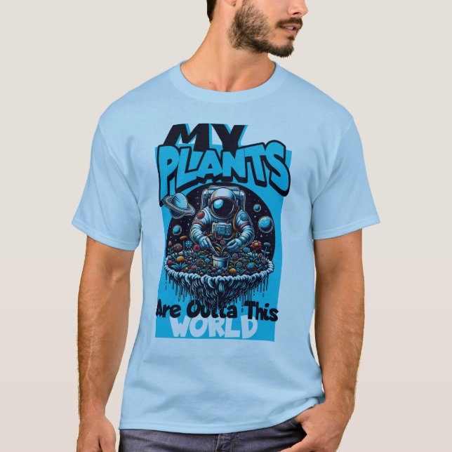 Astronaut Cosmic Gardening T-shirt (Front)