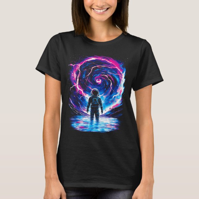 Astronaut Cosmic Outer Space Galaxy Science  T-Shirt (Front)
