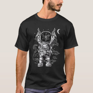 Astronaut Cosmos Coin ATOM To The Moon Crypto Toke T-Shirt