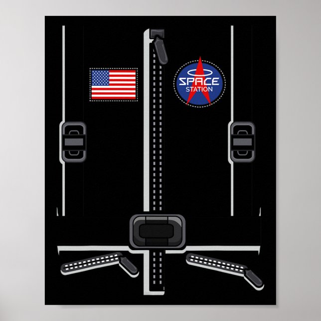 Astronaut Costume for Kids Men Women Space Suit  Poster (Front)