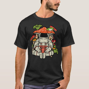Astronaut Cottagecore Frog Mushroom Hat Space Wome T-Shirt
