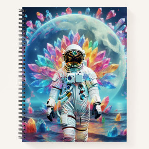 Astronaut Crystal Dream Notebook