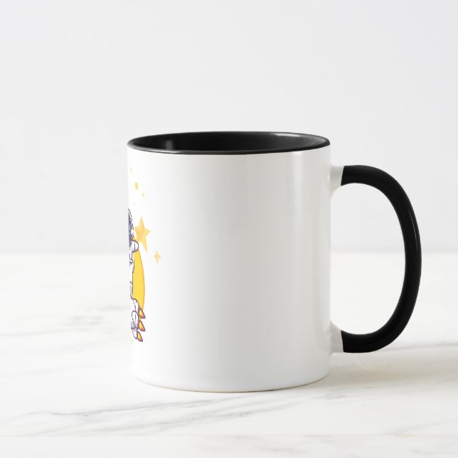 astronaut dance on a rocket mug (Right)