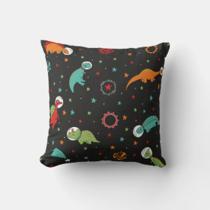 Astronaut Dinosaur in Space  Cushion