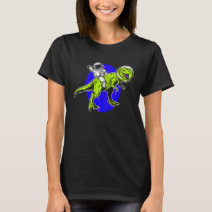 Astronaut Dinosaur Science Fiction Space Travel T-Shirt