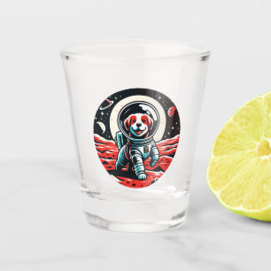 Astronaut Dog - Cosmic Canine Space Adventure Shot Glass
