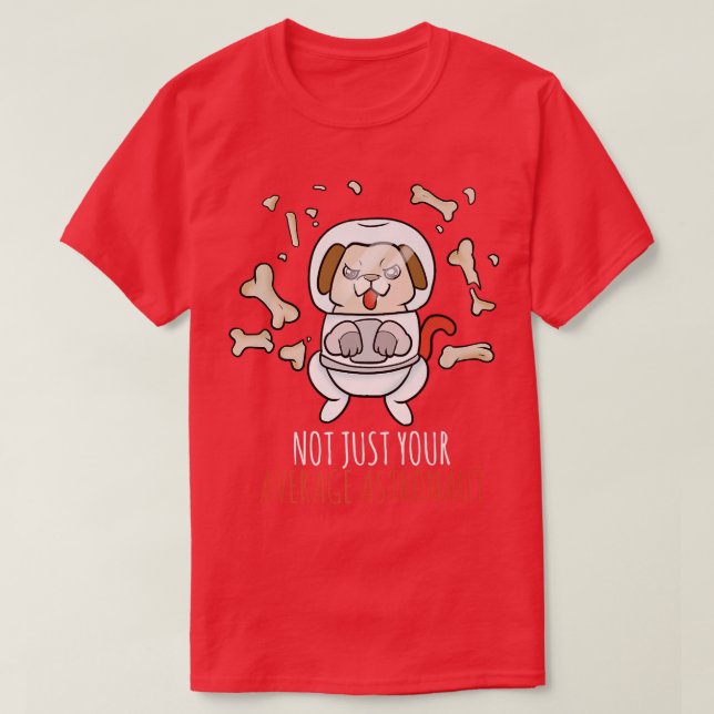 Astronaut Dog Premium T-Shirt (Design Front)