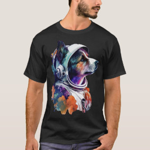 Astronaut Dog space Cute Dog for Kids men and wom T-Shirt