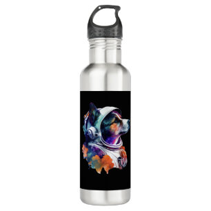 Astronaut Dog space Cute Dog Lover for Kids men an 710 Ml Water Bottle