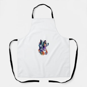 Astronaut Dog space Cute Dog Lover for Kids men an Apron
