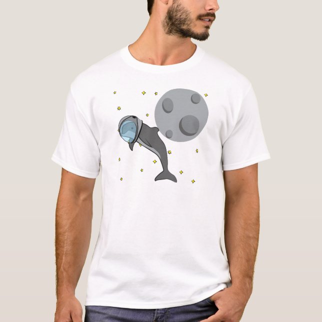 Astronaut Dolphin T-Shirt (Front)