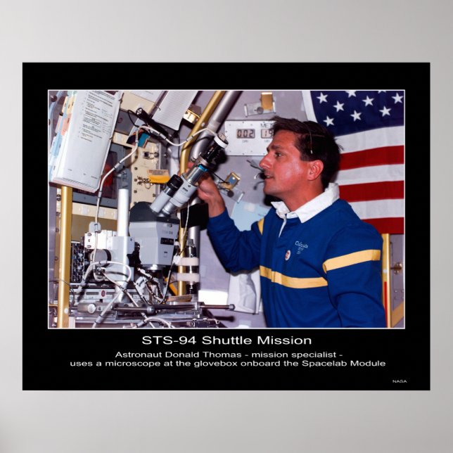 Astronaut Donald Thomas Poster (Front)