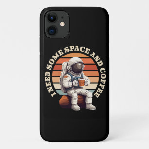 Astronaut Drinking Coffee iPhone 11 Case