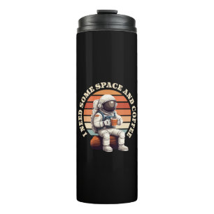 Astronaut Drinking Coffee Thermal Tumbler