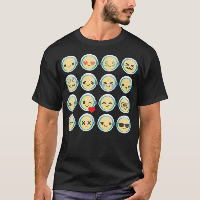 Astronaut Emoji T-Shirt (Front)