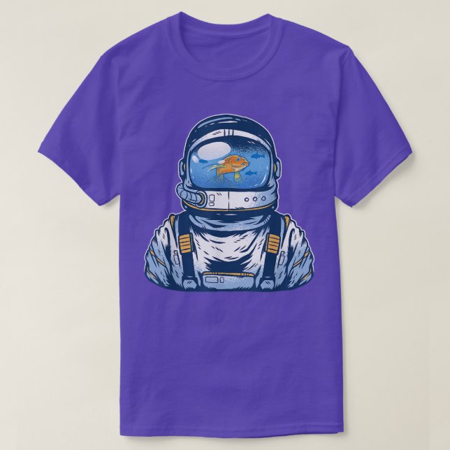 Astronaut Fan Underwater  Cool Astronaut  T-Shirt (Design Front)