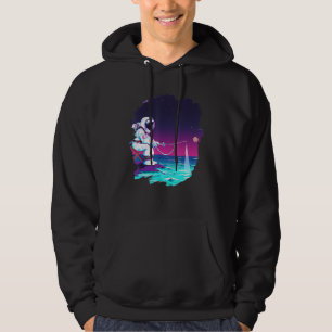 Astronaut Fishing Boat Space Ocean Lake Cool Fish Hoodie