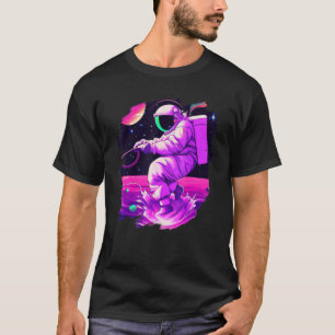 Astronaut Fishing Boat Space Ocean Lake Cool Fish  T-Shirt