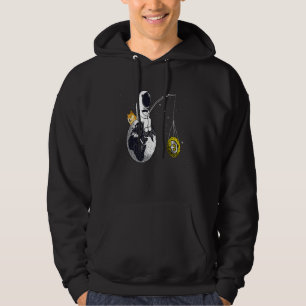 Astronaut Fishing Dogecoin Crypto Currency Moon Ho Hoodie