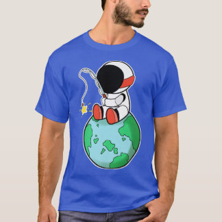Astronaut Fishing On Earth  T-Shirt