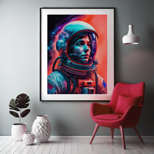 Astronaut Five Poster