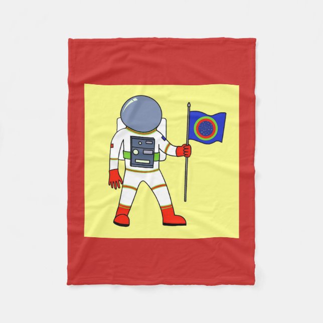 Astronaut Fleece Blanket (Front)