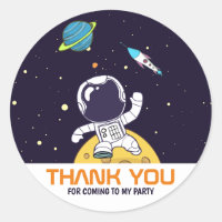 Astronaut Floating in Outer Space Thank You