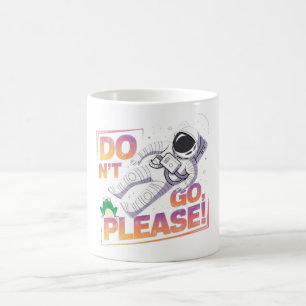 Astronaut Floating in Space Cosmic Adventure Coffee Mug