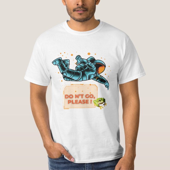  Astronaut Floating  T-Shirt (Front)