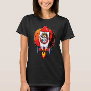 Astronaut Floki Inu Coin To The Moon Crypto Token T-Shirt