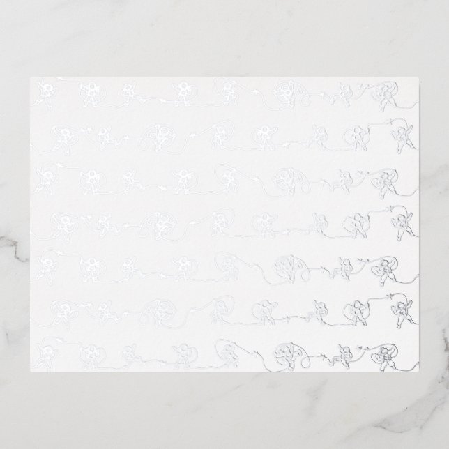 Astronaut Foil Holiday Postcard (Front)