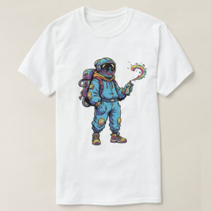 Astronaut Galaxy Stars graffit Vibes T-Shirt