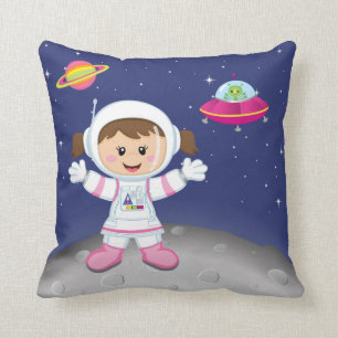 Astronaut girl cushion