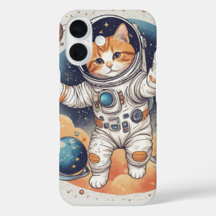 ✨ Astronaut Girl Hoodie iPhone 16 Case