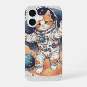 ✨ Astronaut Girl Hoodie iPhone 16 Case