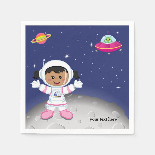 Astronaut girl napkin (Front)