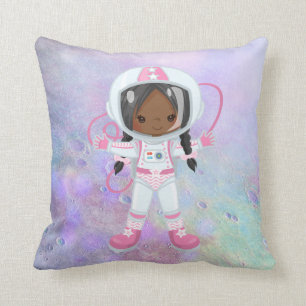 Astronaut girl Outer Space Cushion