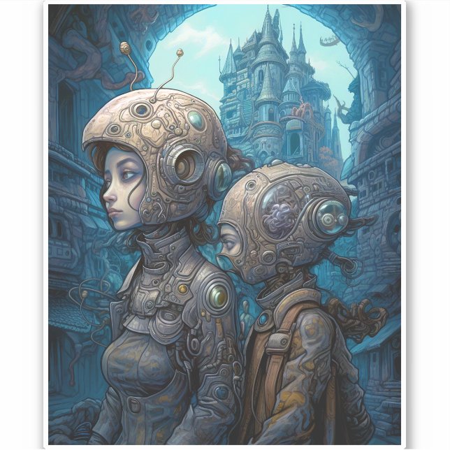 Astronaut Girls Surreal Science Fiction (Front)