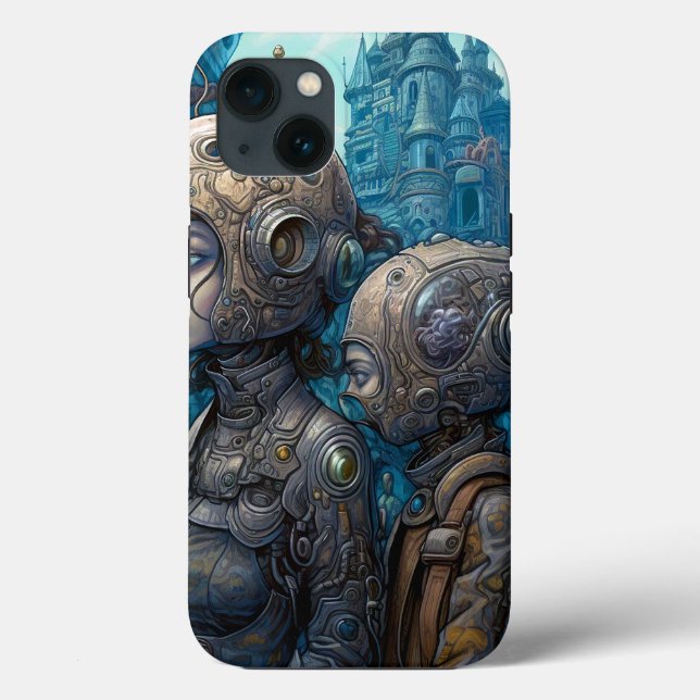 Astronaut Girls Surreal Science Fiction Case-Mate iPhone Case (Back)