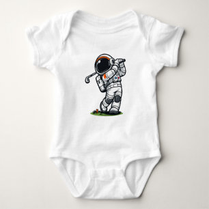 Astronaut Golf Baby Bodysuit